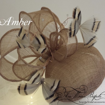 Amber - Pillbox Hat - Fascinator